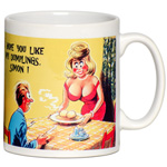 Personalised Saucy Postcard Mugs - For Him