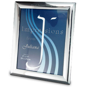 personalised Silver Plated 10 x 8 Photo Frame