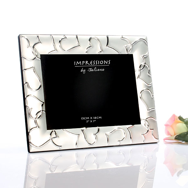 Personalised Silver Plated Photo Frame With
