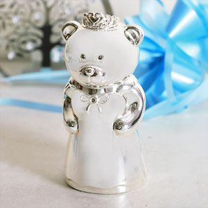 Silver Plated Princess Bear Money Box