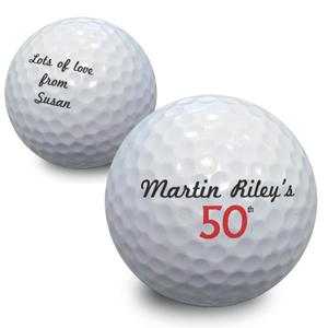 Small Numbers Birthday Golf Ball