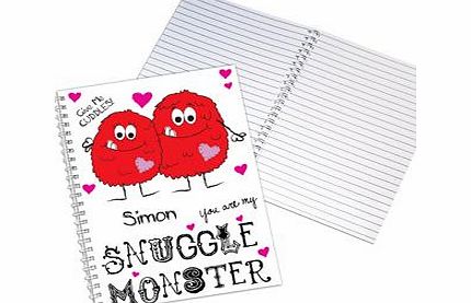 Personalised Snuggle Monster A5 Notebook