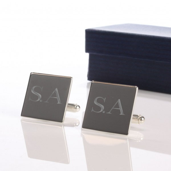 Personalised Solid Silver Cufflinks