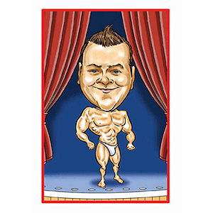 personalised Sports Caricature - Body Builder