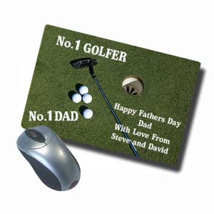 personalised Sports Design Mousemat (Golf Design)