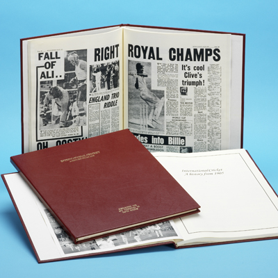 Personalised Sports History Book