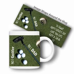 Personalised Sports Mug (No.1 Golfer)