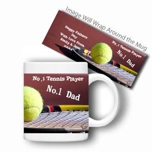 Personalised Sports Mug (No.1 Tennis)