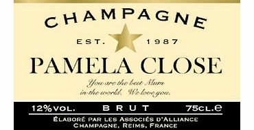 Star Label Birthday Champagne