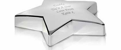 Personalised Star Paperweight