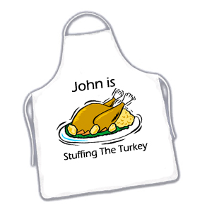 Personalised Stuffing The Turkey Apron