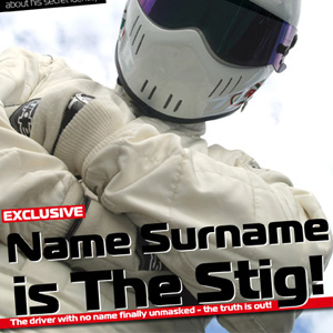 Personalised The Real Stig Poster