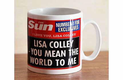 Personalised The Sun I Love You Mug