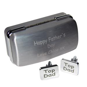 Top Dad Cufflinks and Personalised