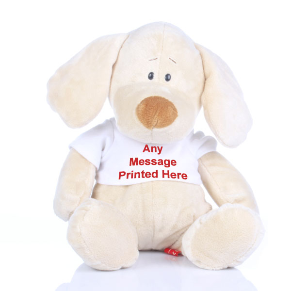 Personalised Valentines Day Puppy Soft Toy