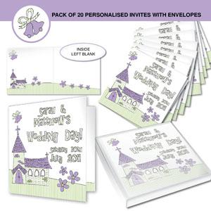 Personalised Wedding Church Invitations