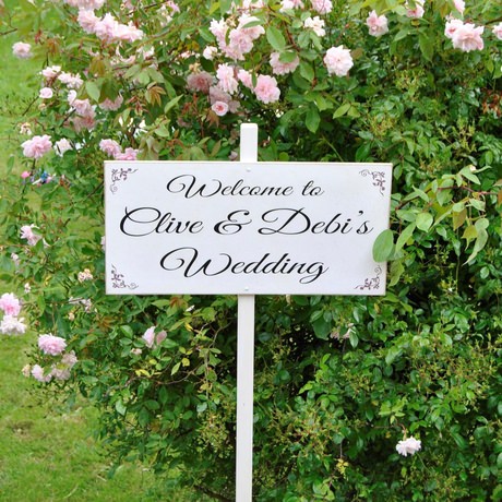 Personalised Wedding Entrance Welcome Sign