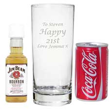 Personalised Whisky and Coke Gift Set