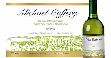 Personalised White Wine - Any Occasion