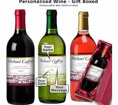 Personalised Wine - Red, White or Rose 2917
