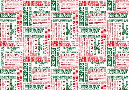 Personalised Wrapping Paper - Merry Christmas