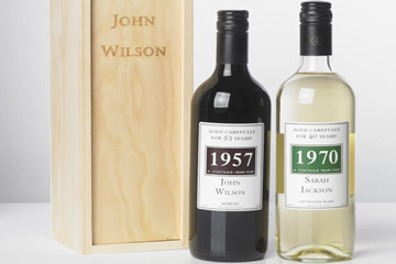Personalised Year of your Birth Wine with
