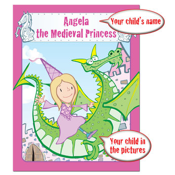 personalised Your Child The Medieval Princess Book