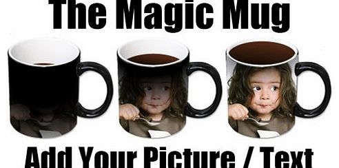 Personalised Colour Changing Coffee Mug Cup YOUR PHOTO & TEXT Magic Mug WOW