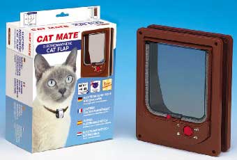 Pet Mate 254 White Electromagnetic Cat Flap
