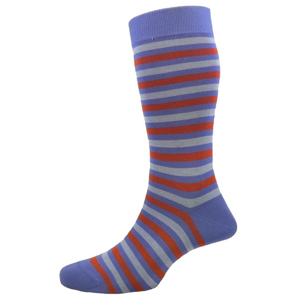 Cornflower Bright Stripe Socks by