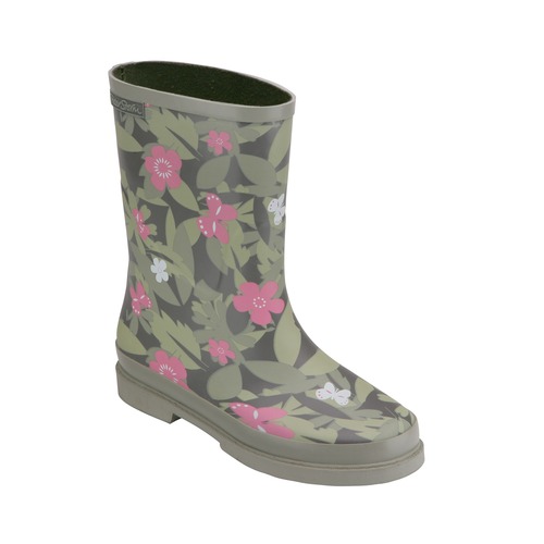 Girl` Floral Camouflage Wellingtons