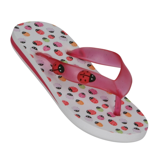 Girl` Ladybird Flip Flops