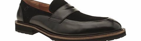Peter Werth Black Turnmill Penny Loafer Shoes