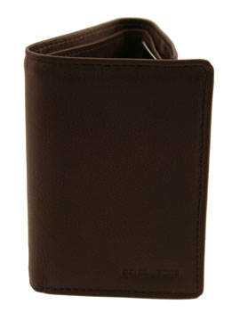 Brown Tri Fold Leather Wallet