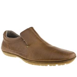 Male Travis Z Seam Leather Upper Casual Shoes in Tan