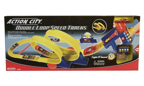 Peterkin Action City Double Loop Speed Tracks with Light and Sound