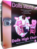 Dolls World - Dolls High Chair - Beautifully finished wooden dolls high chair