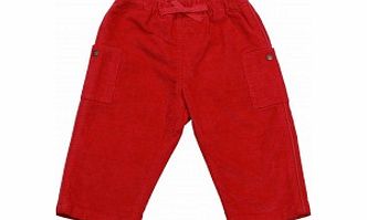 Petit Bateau Toddler Boys Red Cord Trousers L19-20