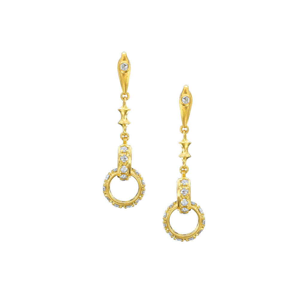 Petite Hoopla Earrings - Yellow Gold