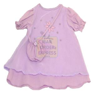 Petite Lilac Linen Dress and Bag 45-50cm