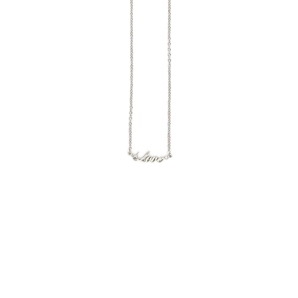 Love Necklace - White Gold