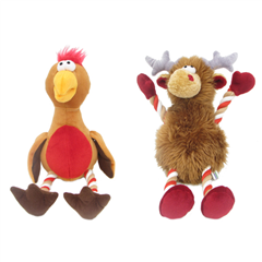 Christmas Mr Twister Squeaky Dog Toy by Pets at Home