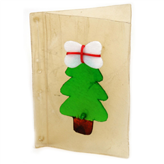 Pets at Home Christmas Rawhide Card Tree Design Dog Treat by Pets at Home