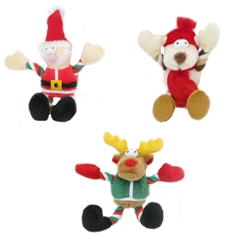 Christmas Small Mr Twister Squeaky Dog Toy by Pets at Home