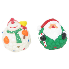 Christmas Vinyl Bobble Ball Squeaky Dog Toy by Pets at Home