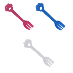 Cream Plastic Feeding Fork for Cat and Dog Food by Pets at Home