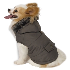 Extra Small Green Parka Dog Coat by Pets at Home