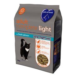Pets at Home Light Adult Complete Cat Food with Salmon 2kg