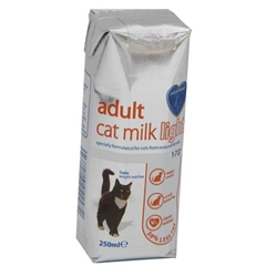Light Cat Milk 250ml for Adult Cats by Pets at Home
