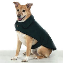 Medium Blue/Green Waxed Dog Coat by Pets at Home